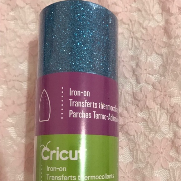 Cricut Other - Aqua Glitter Iron-On